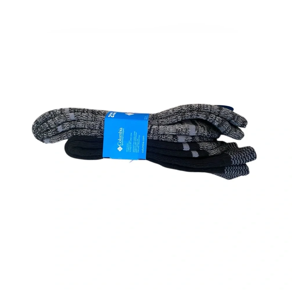 Columbia 2 Pair Moisture Control Crew Socks